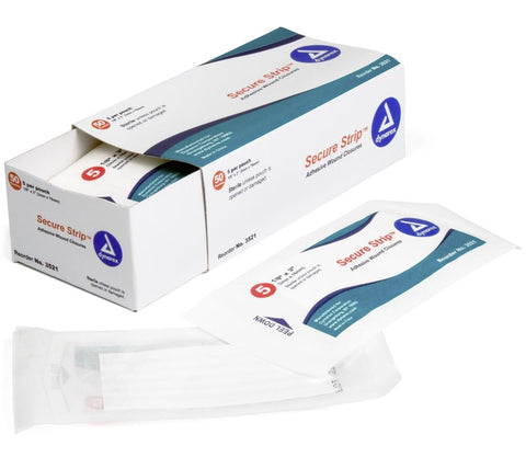 FS3521 - SECURE STRIP ADHESIVE WOUND CLOSURES - STERILE, 1/8" X 3"