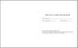 FSRECORDB - FIRST AID RECORD BOOK (20 PAGES) WITH PENCIL